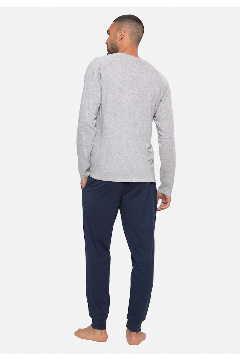 Threadbare Пижама Pitt с овално деколте тип Henley - Pepit.bg