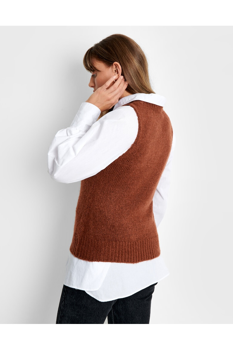 Threadbare Плетен пуловер тип елек 2805 Hazel - Pepit.bg