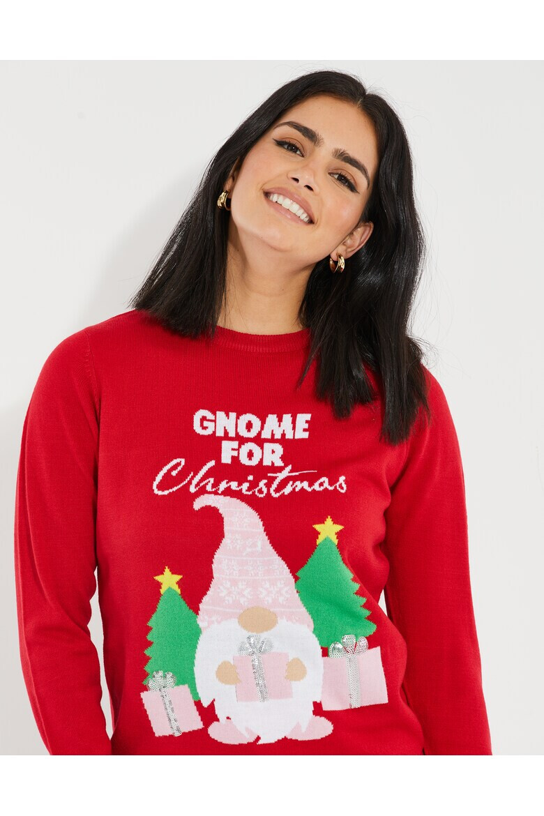 Threadbare Пуловер Gnome 6125 с коледни шарки - Pepit.bg