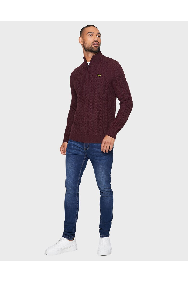 Threadbare Пуловер Troyer 2335 с къс цип - Pepit.bg