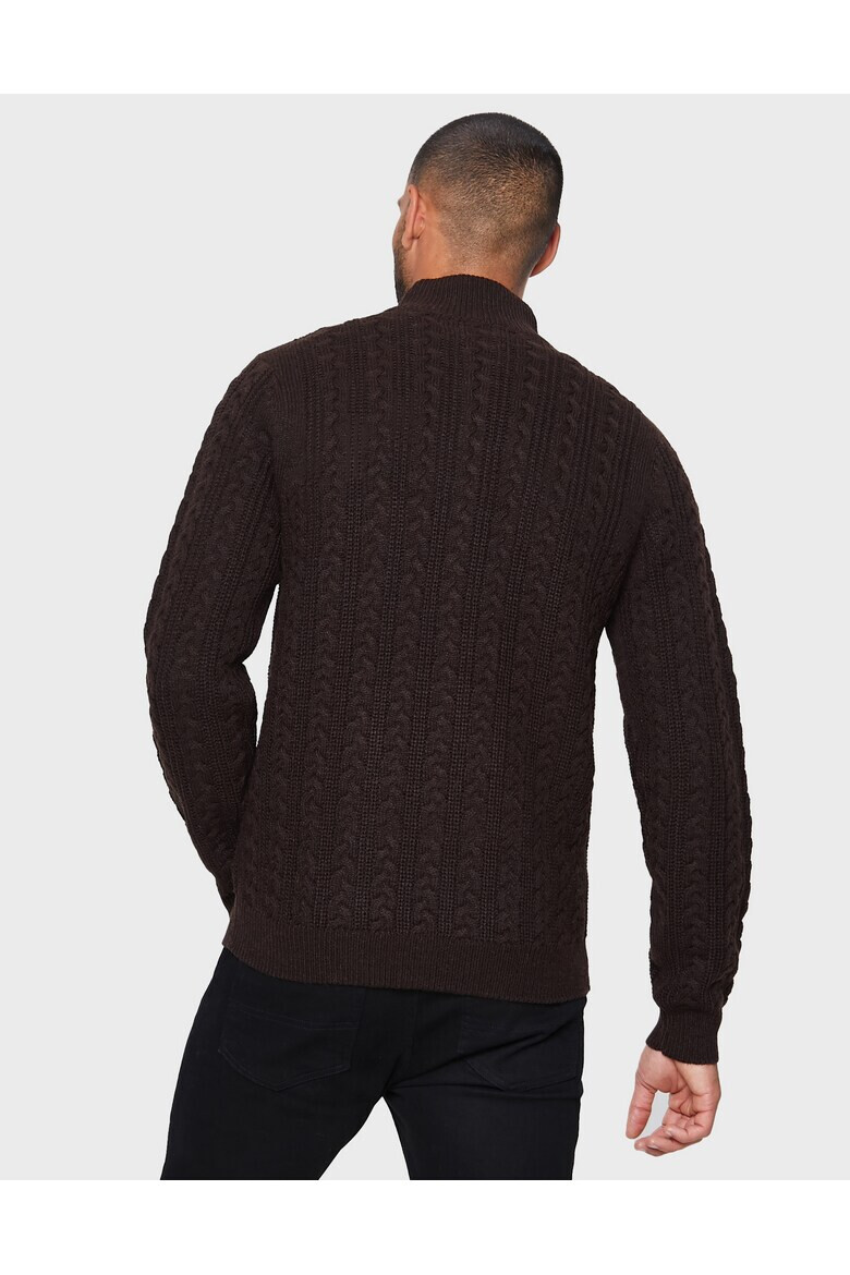 Threadbare Пуловер Troyer 2335 с къс цип - Pepit.bg