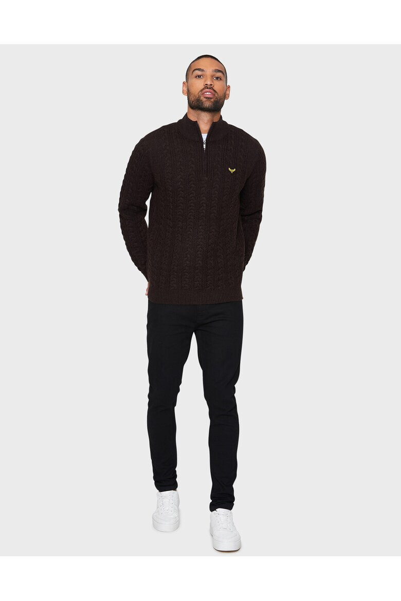 Threadbare Пуловер Troyer 2335 с къс цип - Pepit.bg