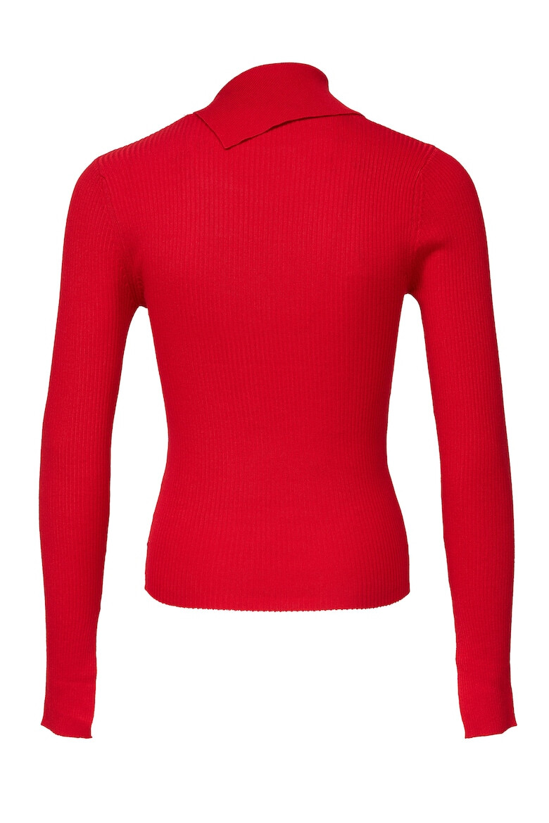 Threadbare Рипсен пуловер Ross Roll 4933 с цепки встрани - Pepit.bg