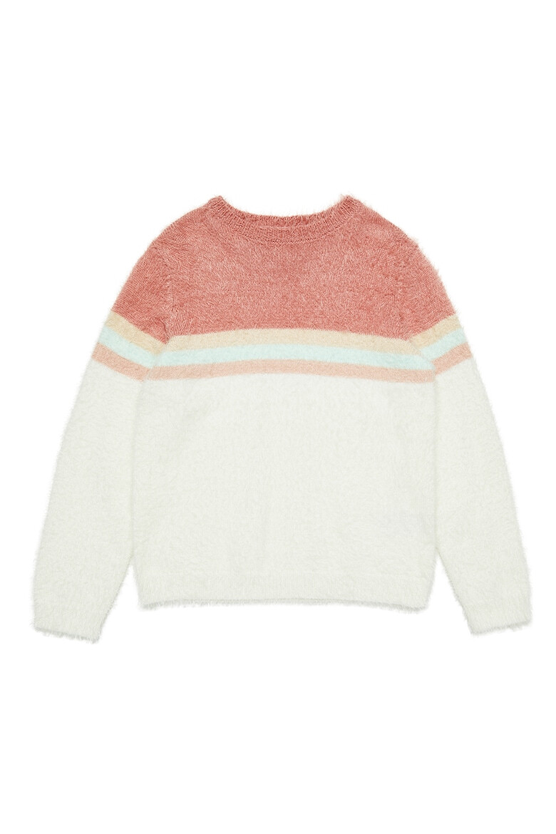 Threadgirls Мъхест пуловер с овално деколте - Pepit.bg