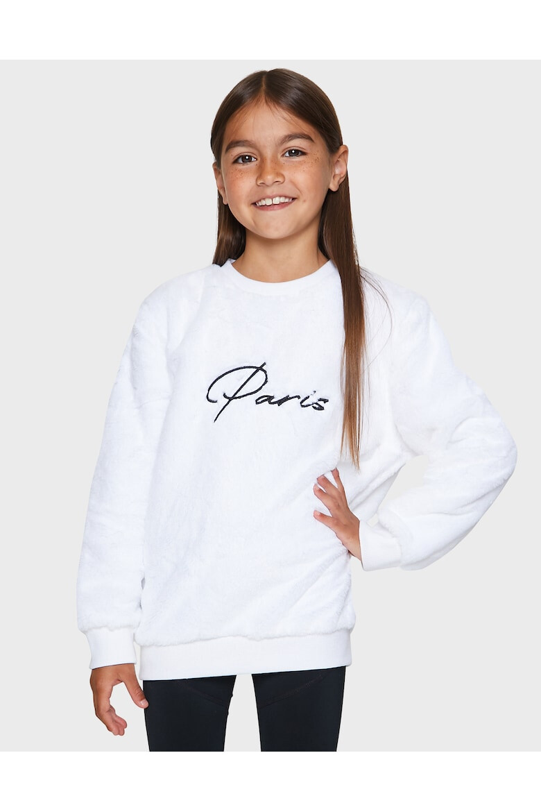 Threadgirls Плюшен суитшърт с бродиран надпис - Pepit.bg