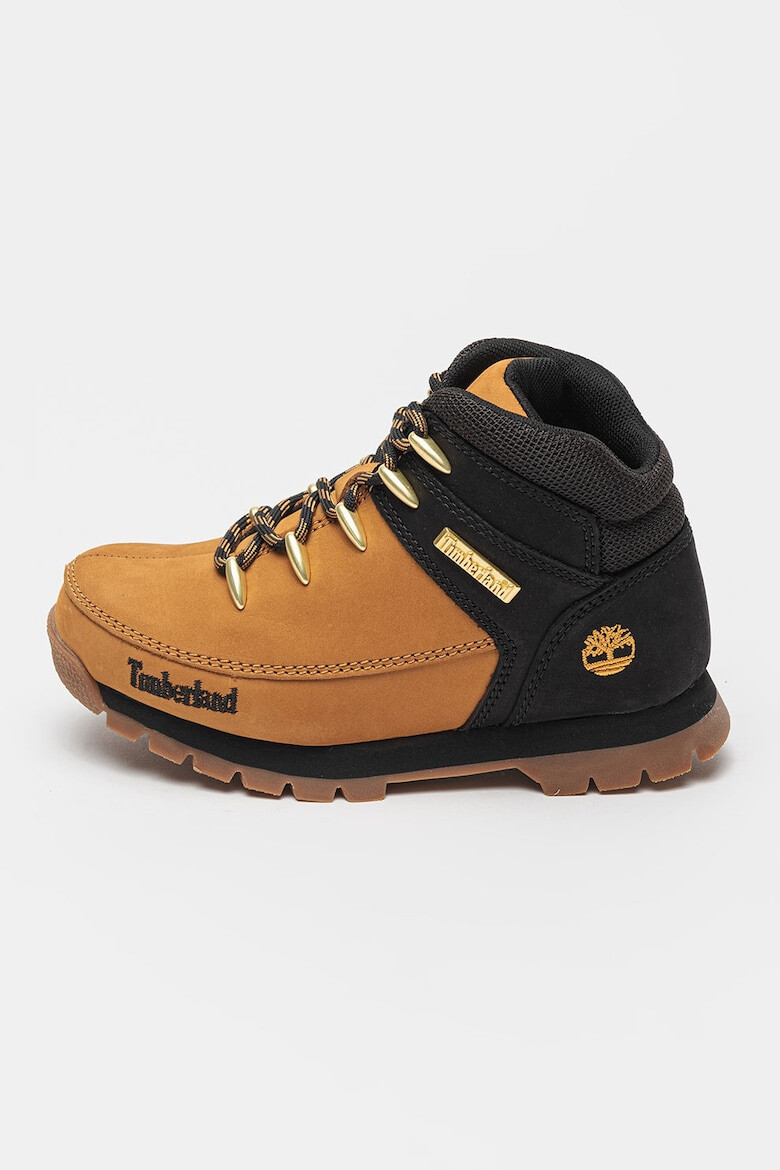 Timberland Боти Euro Sprint с връзки - Черен/Карамел - Pepit.bg