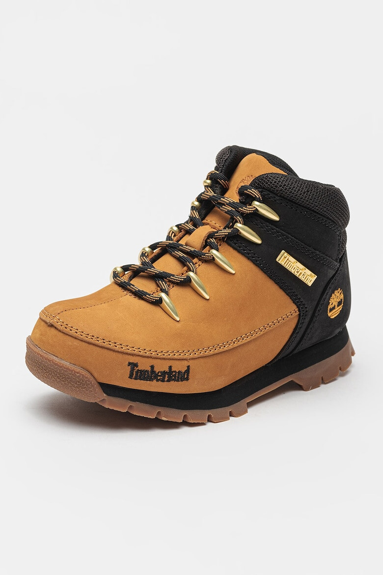 Timberland Боти Euro Sprint с връзки - Черен/Карамел - Pepit.bg
