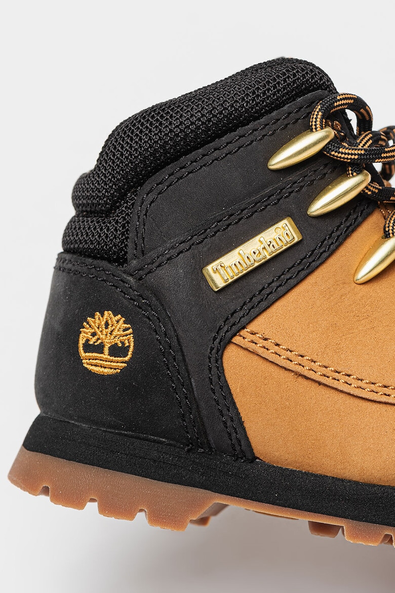 Timberland Боти от набук - Златист/Черен/Карамел - Pepit.bg