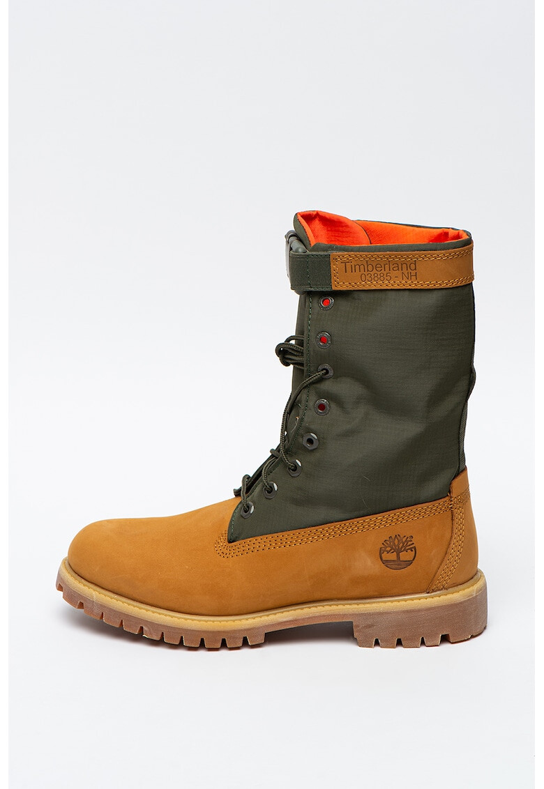 Timberland Кожени боти 6IN Gaiter с текстил - Pepit.bg