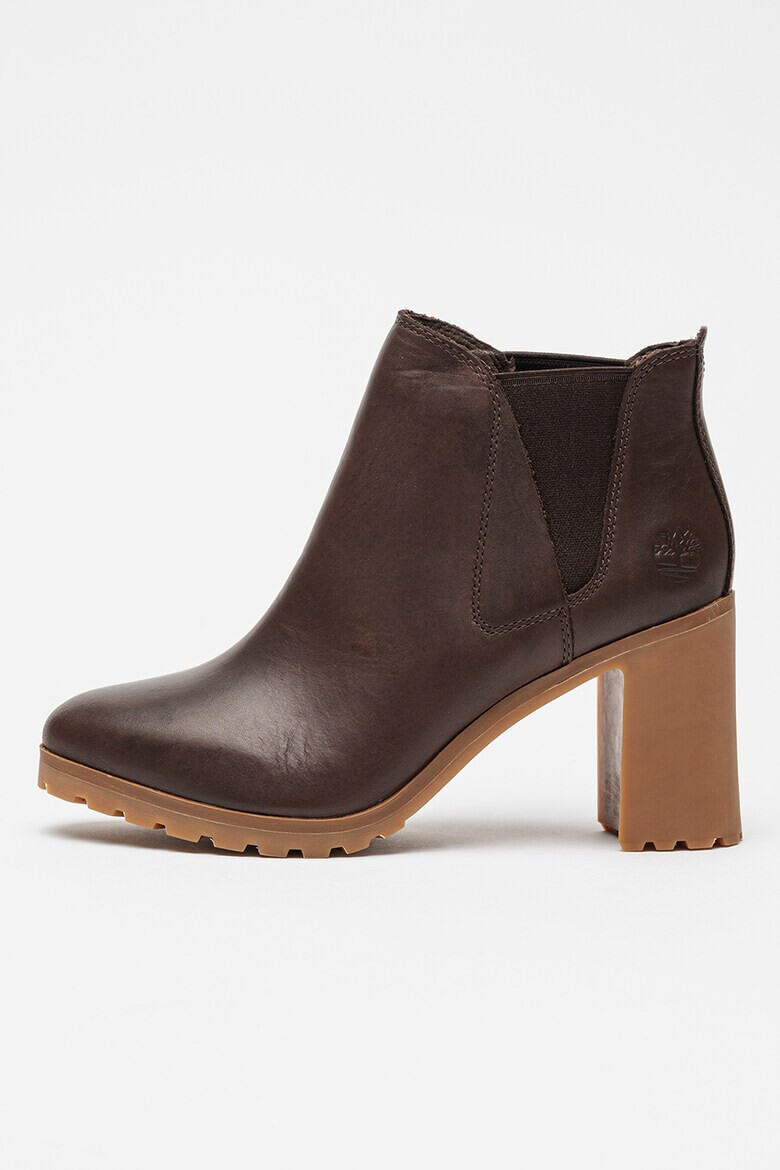 Timberland Кожени боти Allington с текстил - Коняк кафяв - Pepit.bg