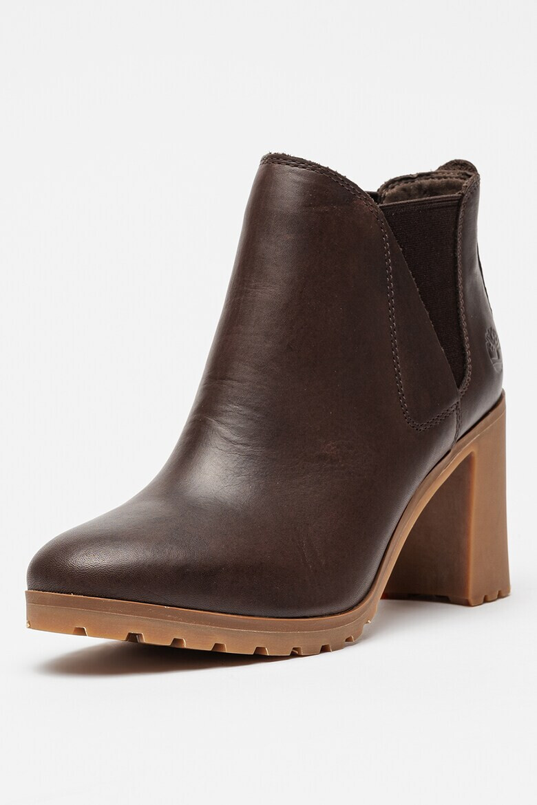 Timberland Кожени боти Allington с текстил - Коняк кафяв - Pepit.bg