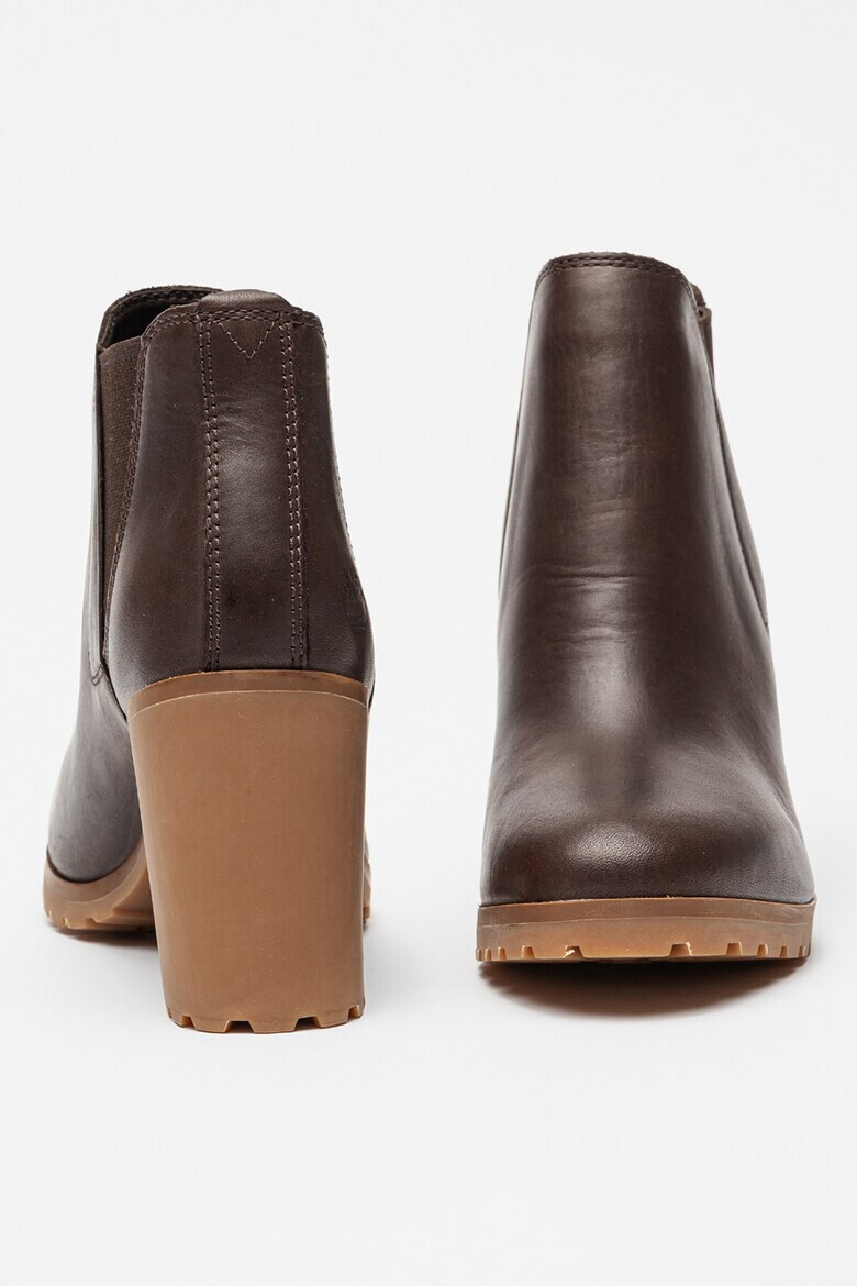Timberland Кожени боти Allington с текстил - Коняк кафяв - Pepit.bg