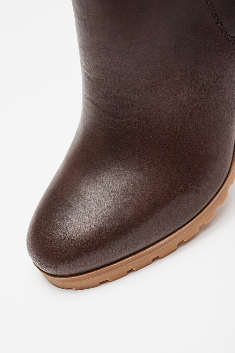 Timberland Кожени боти Allington с текстил - Коняк кафяв - Pepit.bg