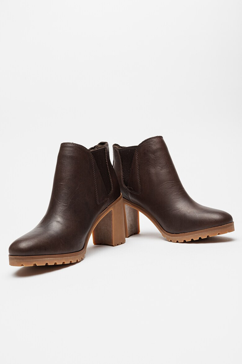 Timberland Кожени боти Allington с текстил - Коняк кафяв - Pepit.bg