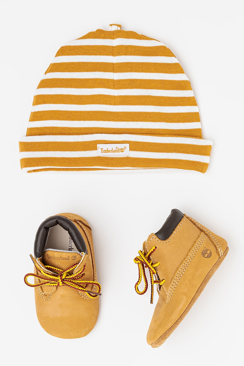 Timberland Кожени боти и шапка - Pepit.bg