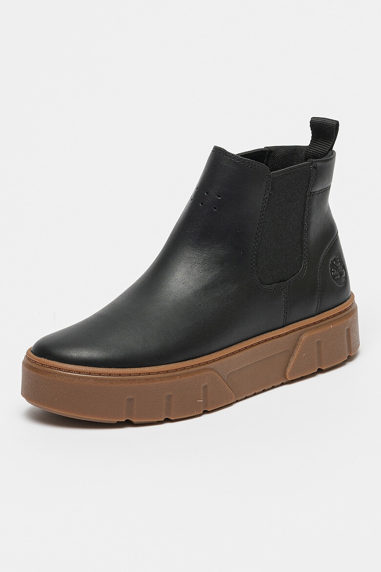 Timberland Кожени боти Laurel Court Chelsea с текстил - Pepit.bg