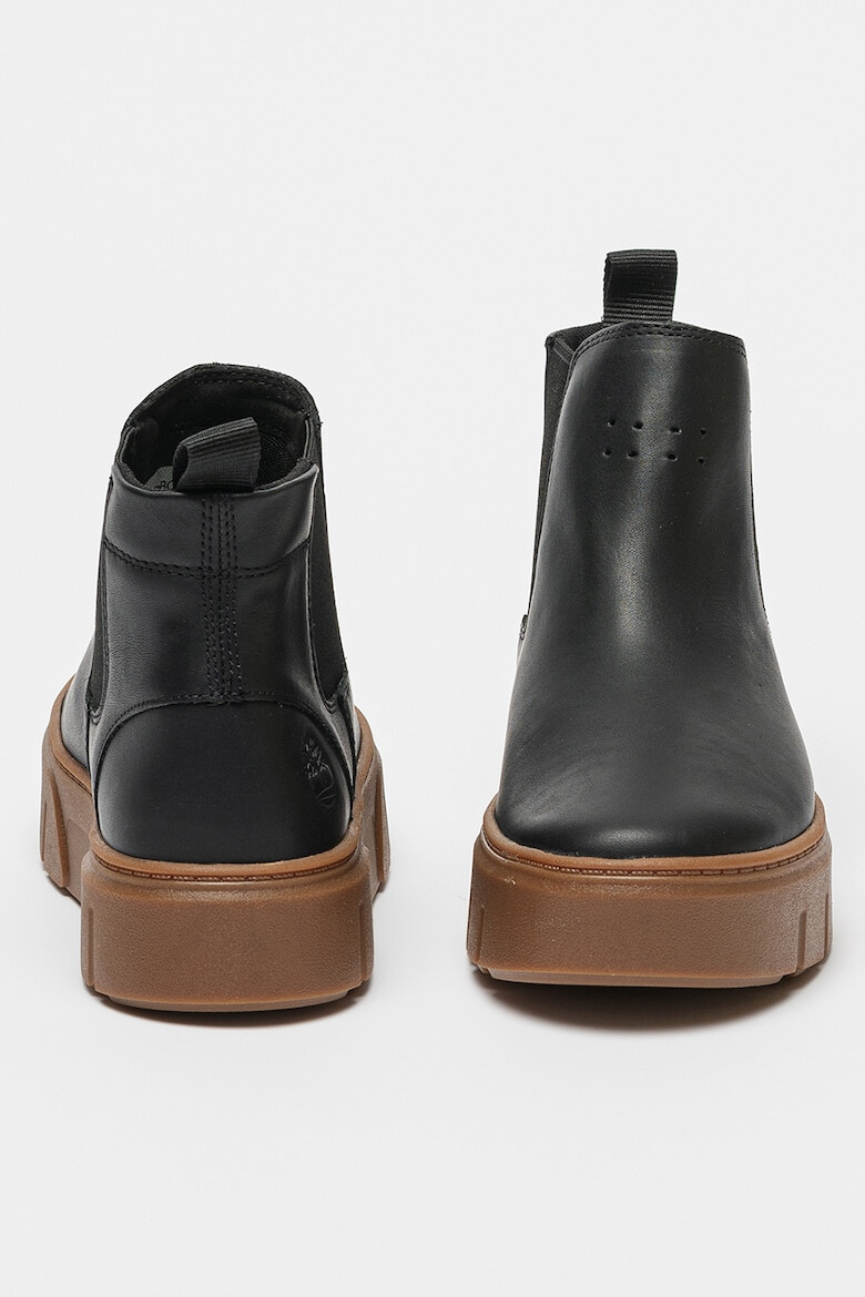 Timberland Кожени боти Laurel Court Chelsea с текстил - Pepit.bg