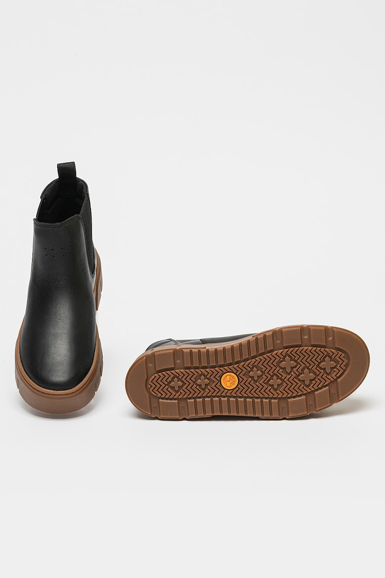 Timberland Кожени боти Laurel Court Chelsea с текстил - Pepit.bg