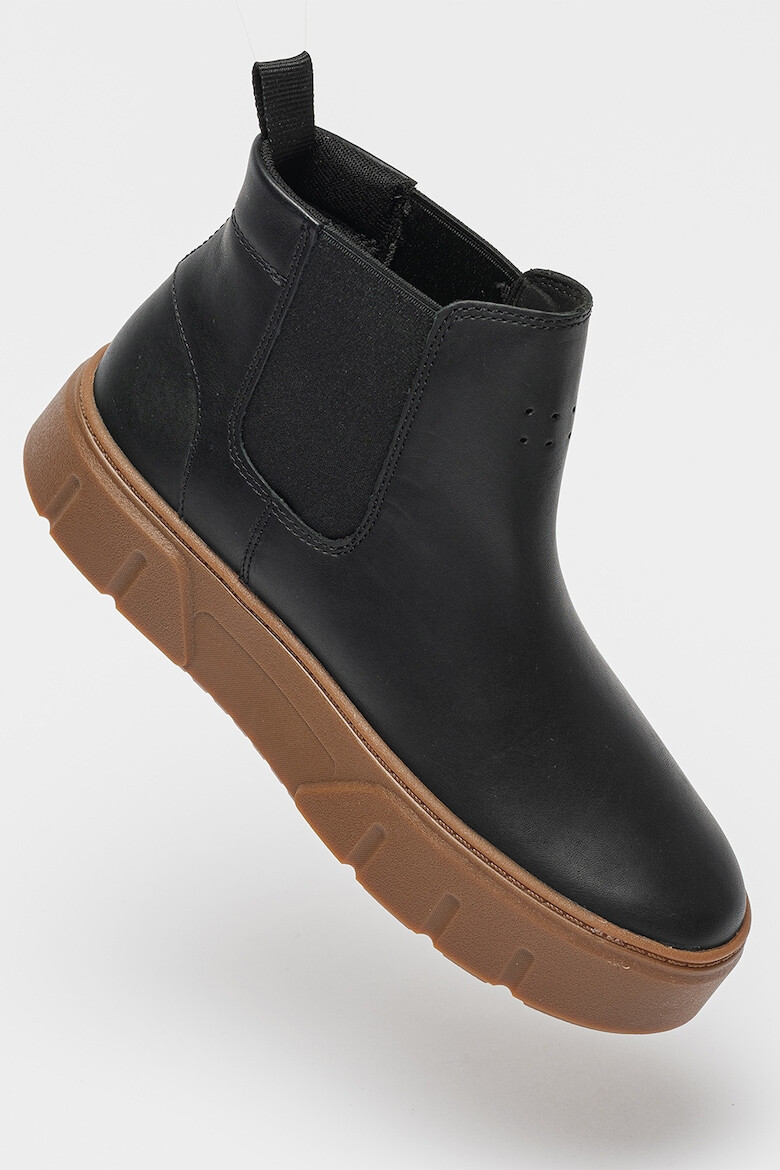 Timberland Кожени боти Laurel Court Chelsea с текстил - Pepit.bg