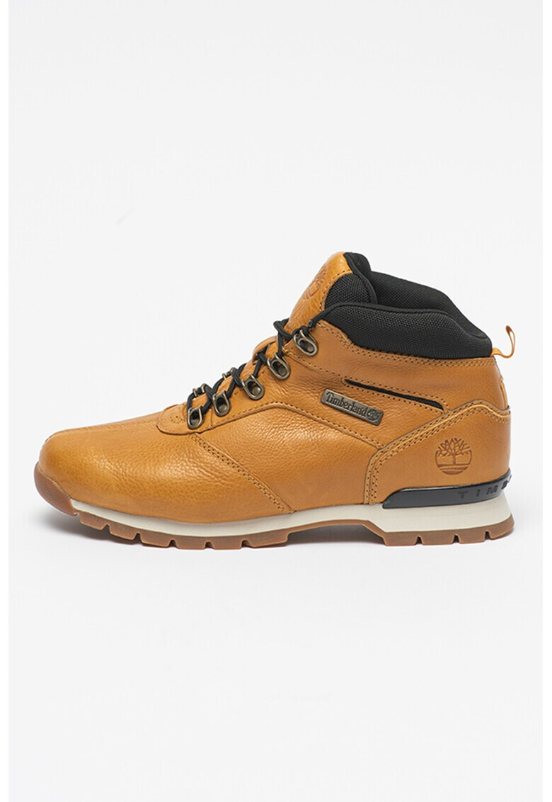 Timberland Кожени боти с лого - Pepit.bg