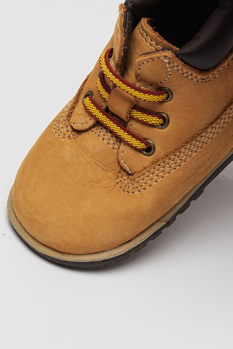 Timberland Кожени боти с лого - Pepit.bg