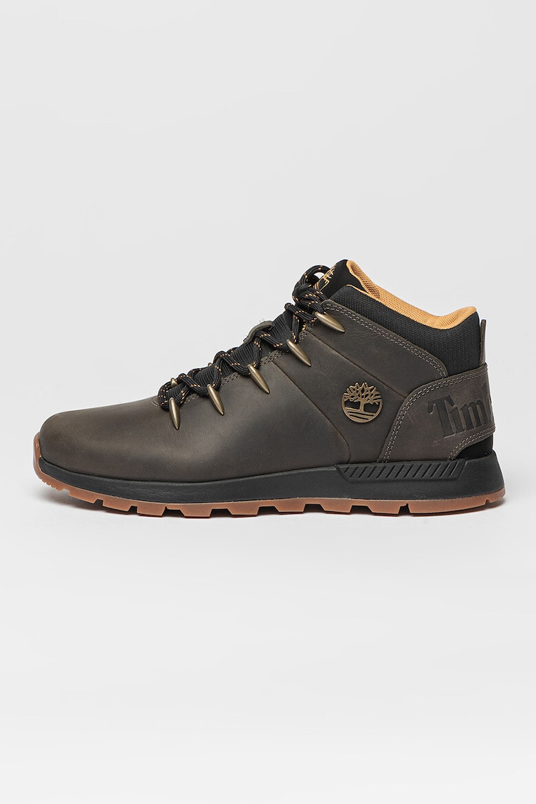 Timberland Кожени боти Sprint Trekker с текстил - Pepit.bg