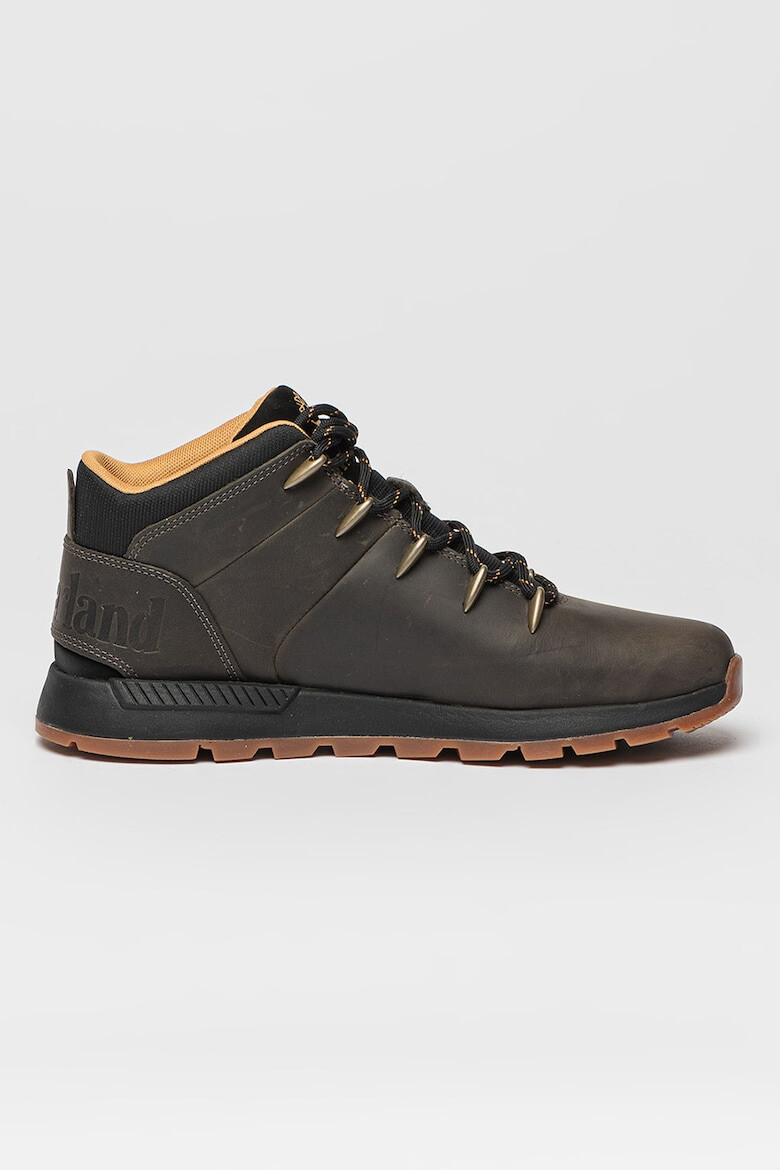 Timberland Кожени боти Sprint Trekker с текстил - Pepit.bg