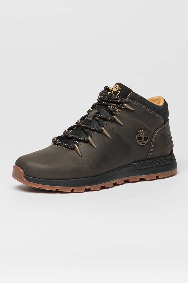 Timberland Кожени боти Sprint Trekker с текстил - Pepit.bg