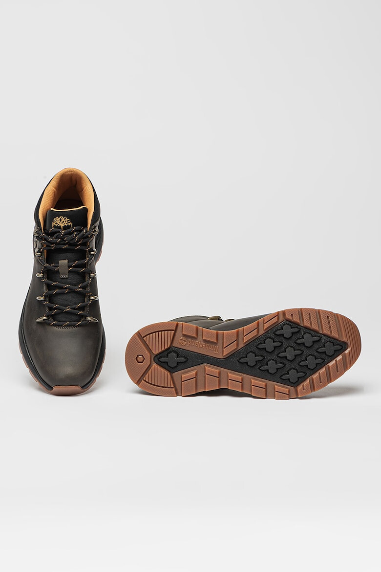 Timberland Кожени боти Sprint Trekker с текстил - Pepit.bg