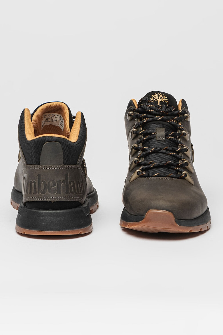 Timberland Кожени боти Sprint Trekker с текстил - Pepit.bg