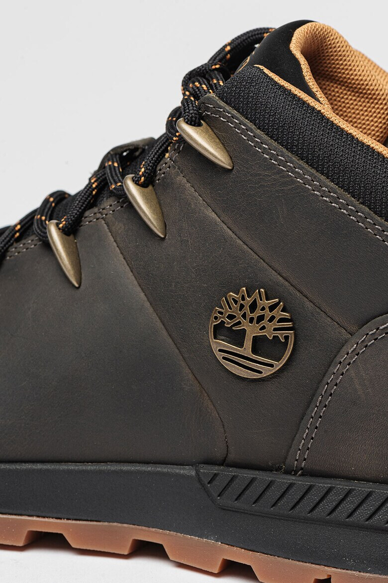 Timberland Кожени боти Sprint Trekker с текстил - Pepit.bg