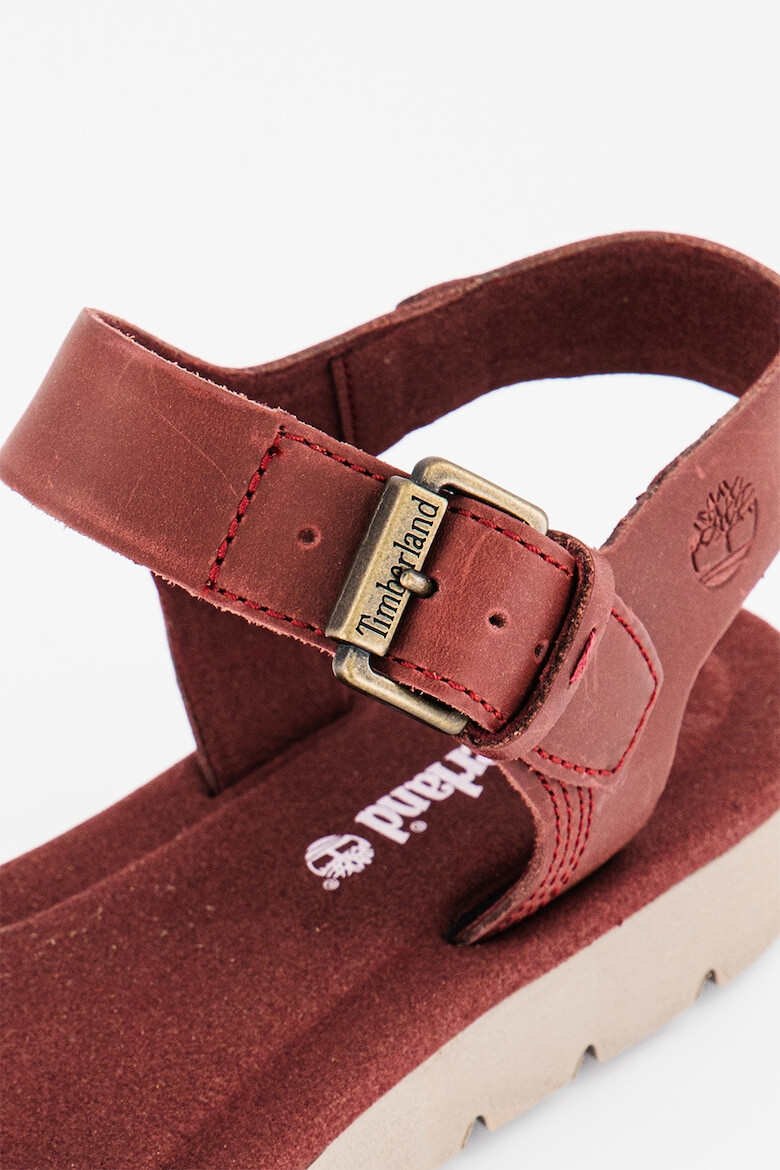 Timberland Кожени сандали с лого - Pepit.bg
