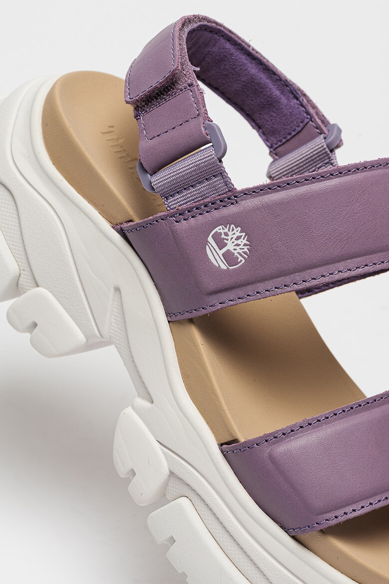 Timberland Кожени сандали с велкро - Pepit.bg