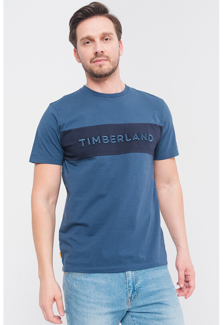 Timberland Памучна тениска с бродирано лого - Pepit.bg