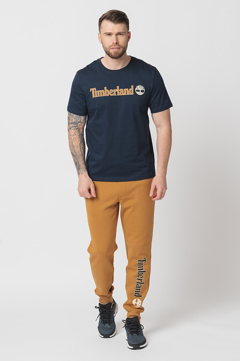 Timberland Тениска Linear с овално деколте и лого - Pepit.bg
