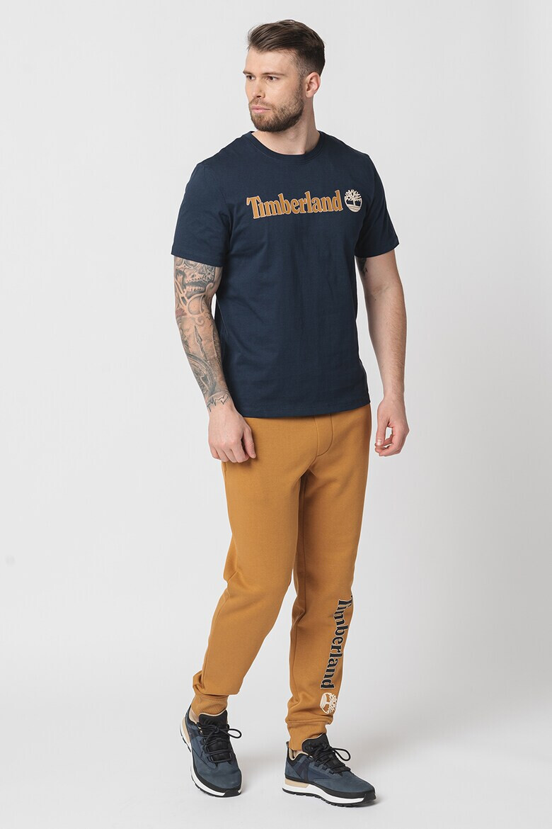 Timberland Тениска Linear с овално деколте и лого - Pepit.bg