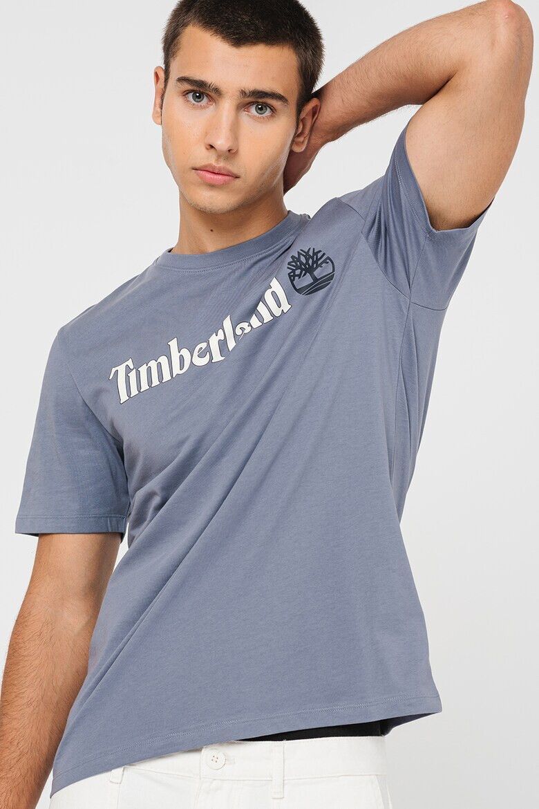 Timberland Тениска Linear с овално деколте и лого - Pepit.bg