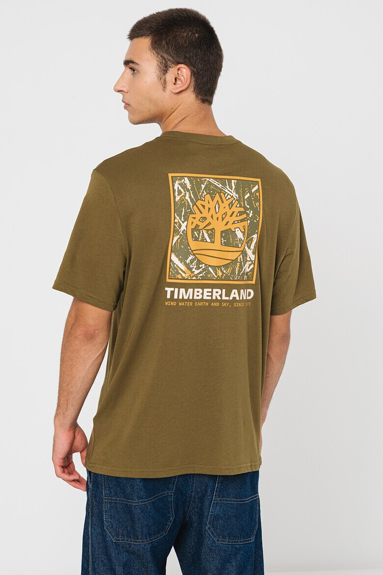 Timberland Тениска от памук Stack с лого - Pepit.bg