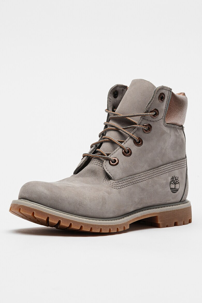 Timberland Велурени ботуши с връзки - Светло кафяво/Бронз - Pepit.bg