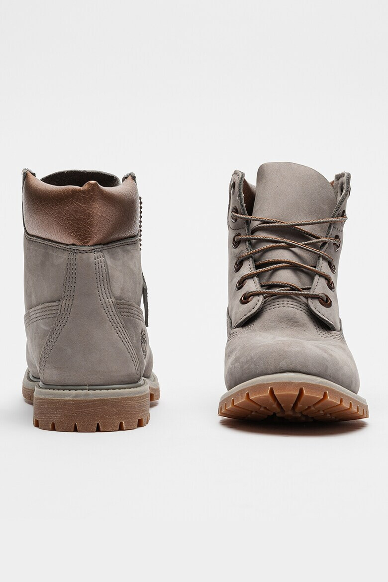 Timberland Велурени ботуши с връзки - Светло кафяво/Бронз - Pepit.bg