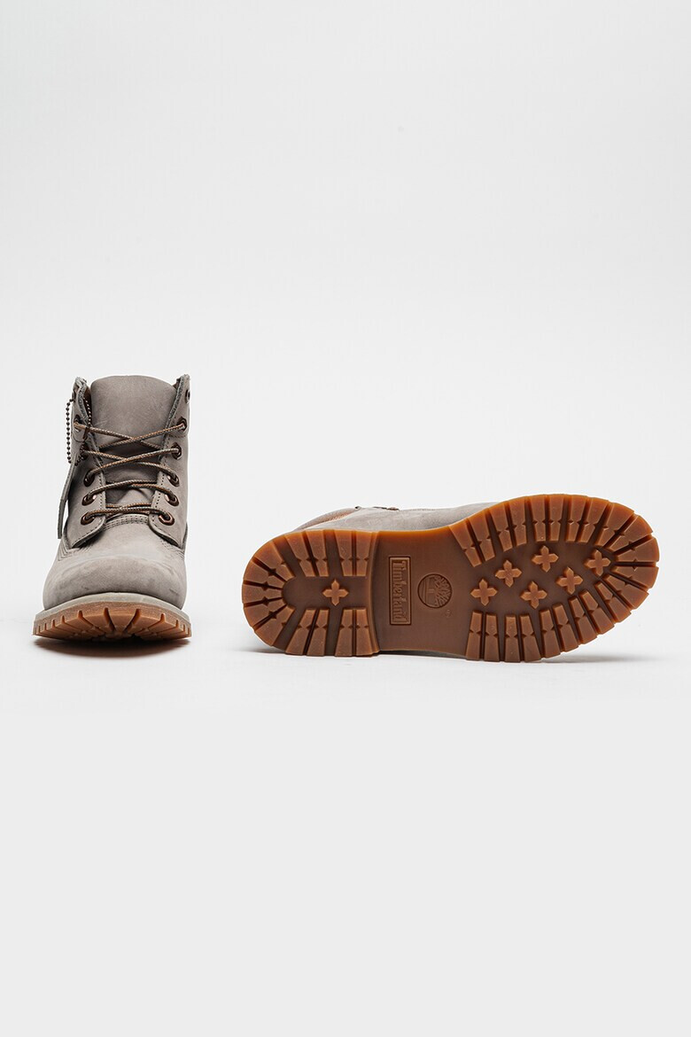 Timberland Велурени ботуши с връзки - Светло кафяво/Бронз - Pepit.bg