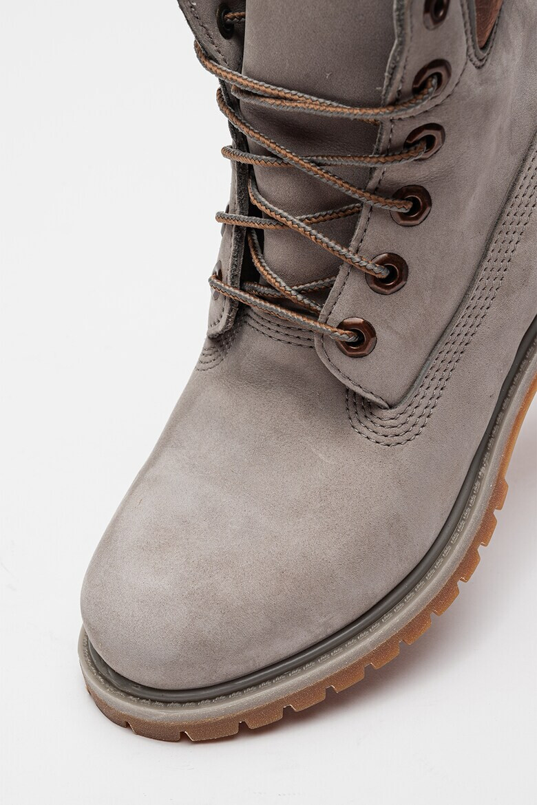 Timberland Велурени ботуши с връзки - Светло кафяво/Бронз - Pepit.bg