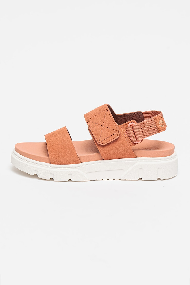Timberland Велурени сандали с велкро - Pepit.bg