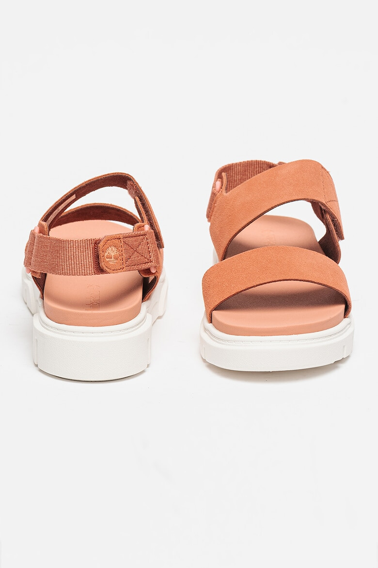 Timberland Велурени сандали с велкро - Pepit.bg