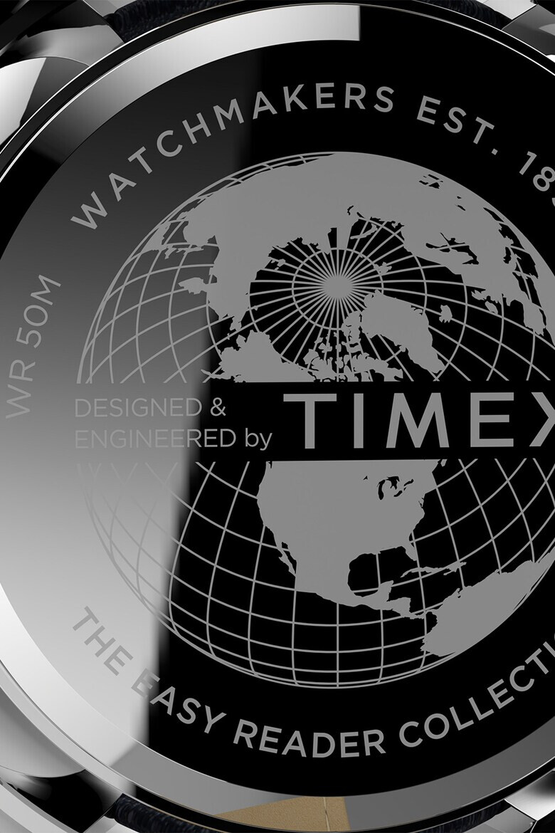Timex Часовник Easy Reader с кожена каишка - 40 мм - Pepit.bg