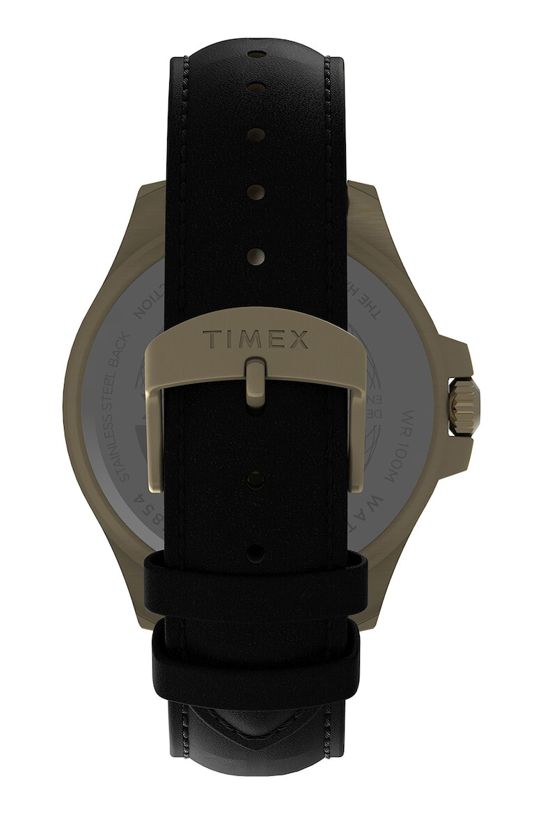 Timex Часовник Harborside Coast с кожена каишка 43ММ - Pepit.bg