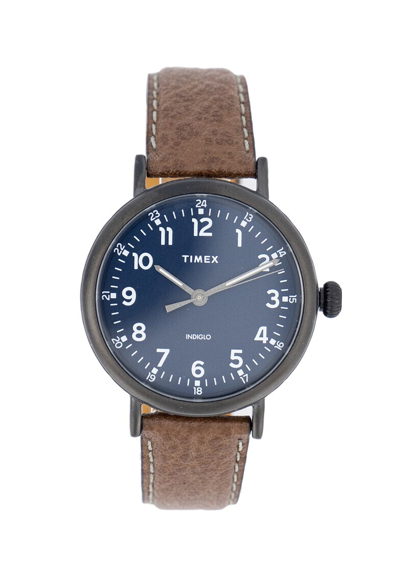 Timex Часовник с кожена каишка - Pepit.bg