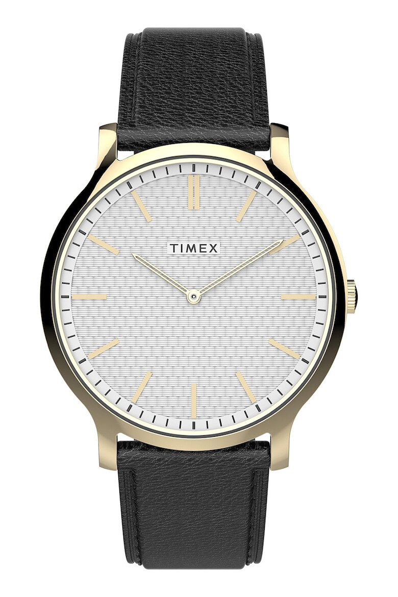 Timex Часовник с кожена каишка 40 мм - Pepit.bg