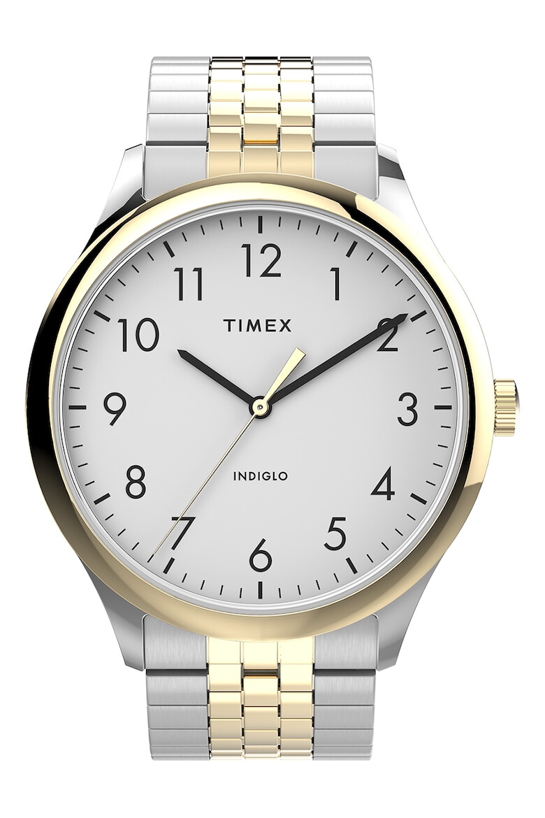Timex Кварцов часовник Easy Reader® от неръждаема стомана - 40 мм - Pepit.bg