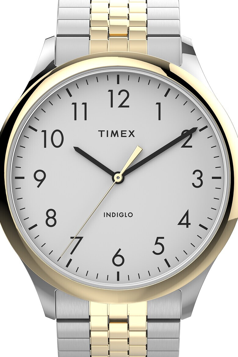 Timex Кварцов часовник Easy Reader® от неръждаема стомана - 40 мм - Pepit.bg